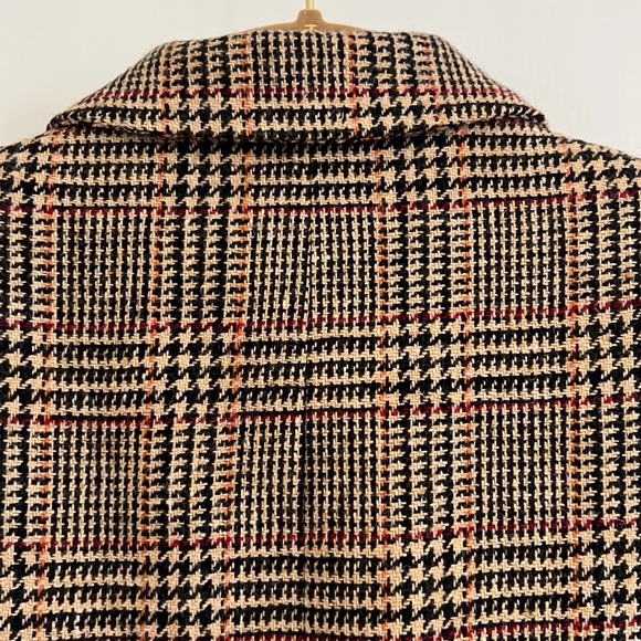 Vintage HARVE BERNARD Wool Plaid Blazer size 6 - Picture 11 of 14